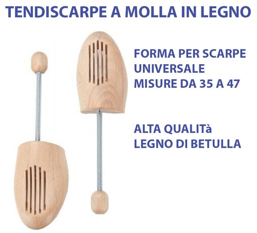 Tendiscarpe legno molla - tendiscarpe,